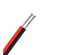 AWG blindé CNC fil Câble d'éclairage RGB 5050 5/10/100 m, fil électrique 2 broches 22 AWG, câble noir, connecteur LED, câble électrique(18AWG,20m)