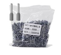 AWG22 Wire Ferrules Terminals,1000pcs AWG22 Terminal Connector Wire Insulated Cord Pin Ends Terminals for Electric, Industrial, Chemical Industry, Power Control System, etc.