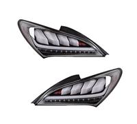 AWGNTQQ Ensemble De Feu Arrière Pour Hyundai Pour Rohens Pour Coupé 2009 2010 2011 2012 2013 Pour Genesis Coupé DRL Frein Marche Arrière Ensemble Feux Arrière Automatiques(White taillight)