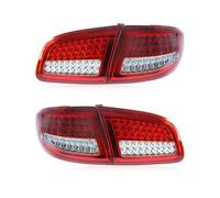 AWGNTQQ Ensemble De Feu Arrière Pour Hyundai Pour Santa Pour Fe 2006-2012 LED Feu Arrière DRL Signal Frein Marche Arrière Auto Car Styling SantaFe Feux Arrière(Red white)