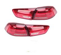 AWGNTQQ Ensemble De Feu Arrière Pour Mitsubishi Pour Lancer 10 EVO 2008-2020 Feu Arrière LED Dynamique Clignotant Feu Recul Feu Stop 1 Jeu Feux Arrière