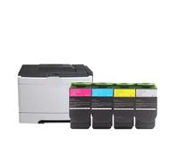 AWGSRZIU Cartouche de Toner Compatible avec CS317 CS417 CS517 CX317 CX417 CX517 Versions 71B50K0 71B50C0 71B50M0 71B50Y0 Compatible avec Moi CIS RUS Afrique(71B50C0 C 2.3K)