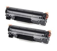 AWGSRZIU Cartouche de Toner Compatible avec P1505 P1505n M1120 M1120n M1522nf M1522n modèle Qualicom CB436A 36A 436A avec Puce(BKx2)