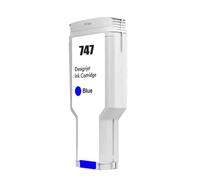 AWGSRZIU Cartouche d'encre Compatible 300ML, Compatible avec DesignJet Z6 Z9 747 747XL P2V84A P2V85A P2V86A P2V87A(747-Blue)
