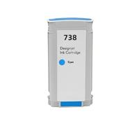 AWGSRZIU Cartouche d'encre Couleur Compatible avec imprimantes DesignJet T950 T850 modèle HP738 676M6A 676M7A 676M8A 498N8A(130ML - C)