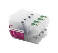 AWGSRZIU Cartouche d'encre Rechargeable LC401 LC401XL, Compatible avec l'amérique du Nord, avec Puce, Compatible avec imprimantes MFC-J1010DW MFC-J1012DW MFC-J1170DW(LC401)