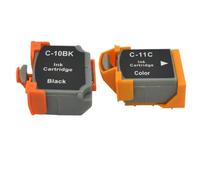 AWGSRZIU Cartouches d'encre compatibles BCI10 BCI11, 2 pièces, Compatible avec imprimantes à Jet d'encre BJC80 BJC85 BJC85PW BJ30