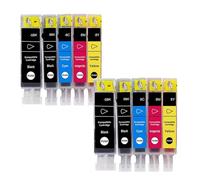 AWGSRZIU Cartouches d'encre compatibles PGI-5 CLI-8, 10 Paquets, à Utiliser avec IP4200 IP4300 IP4500 MP500 IP5200 MP530 MP600 MP610 MP800(2SET 10PK)