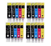 AWGSRZIU Cartouches d'encre compatibles PGI-5 CLI-8, 10 Paquets, à Utiliser avec IP4200 IP4300 IP4500 MP500 IP5200 MP530 MP600 MP610 MP800(4SET 20PK)