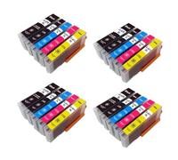 AWGSRZIU Jeu de Cartouches d'encre compatibles PGI570 CLI571, Compatible avec MG5750 MG5751 MG5752 MG6850 MG6851 MG6852 TS6050 TS5050 5051 1 2 3 4 Paquets(5Color 4set)