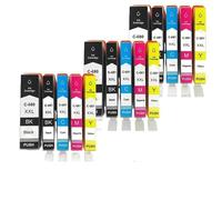 AWGSRZIU Paquet de 15 Cartouches d'encre compatibles Compatible avec PGI680 CLI681, Compatible avec Divers modèles, Dont TS706 TR7560 TR8560 TS6160 TS6260 TS8160 TS8260 TS9160 TS9560