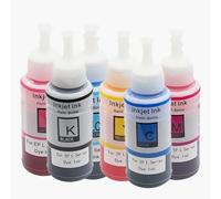 AWGSRZIU Recharge d'encre à Colorant Compatible avec Les modèles L800 L805 L810 L850 L565 L1800 L3150 L3100 L380 L100 L110, y Compris 664 672 673 T6731 T6732 T6733 T6734 T6735 T6736.(1SET(6PC))