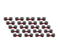 AWGSRZIU Ruban Carbone Compatible avec Machine à écrire GR24, 10 Paquets, Noir, Rouge, Compatible avec Caisse enregistreuse, Calculatrice, Cartouche d'encre, Bobine de Ruban(GR24 Black Red 20pcs)