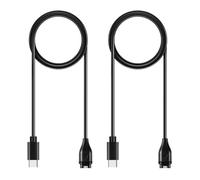 AWINNER Compatible avec chargeur de montre Garmin, câble USB-C, 0,9 m, lot de 2, noir