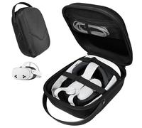 AWINNER Étui de transport rigide compatible avec casque Meta Quest 3S VR, design ultra élégant pour le voyage, Noir , AW-Meta Quest 3S Étui