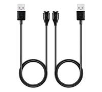 AWINNER Lot de 2 câbles de charge compatibles avec Garmin Fenix 6 6S 6X Pro Sapphire, Fenix 5 5S 5X Plus, Forerunner 935 945 45 45S 245, Approach S10 S40 S60 X10, Quatix 5 Sapphire, Vivoactive 3 4 4S