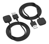 AWINNER Lot de 2 câbles de charge pour montre connectée Fitbit Versa 3/Versa 4/Sense 2/Sense