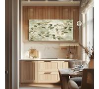 awitufhgp Tableau sur toile grand format représentant une plante de sauge, idéal pour décorer un salon, un bureau ou un restaurant (45 x 90 cm avec cadre).