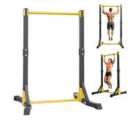 Awjaisca Station de tractions, supporte jusqu'à 181 kg, station de barre de tractions portable, support de barre de tractions autonome pour salle de sport à domicile, station de tractions et de dips