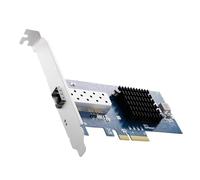 AWJUWHBJ 10 adaptateurs réseau Gigabit Ethernet PCIe Interfaces SFP prises en charge transmission rapide pour systèmes de gestion de base de données SFPS+ Fibre optique PCIe Carte réseau
