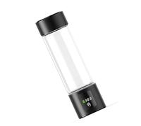 AWJUWHBJ Bouteille d'eau portable avec technologie Quick Fee et construction en verre borosilicate pour une hydratation quotidienne et électrolyse permanente