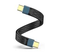 AWJUWHBJ Câble de charge USB C haute vitesse 240 W Résolution 8K Vidéo 13 cm Design portable Puce E Mark pour ordinateurs portables, organisateurs de bureau, cordon USB C court