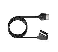 AWJUWHBJ Câble péritel AV RVB pour consoles originales Gen1 180 cm Noir Connecteurs audio vidéo Câble péritel Rgbs européen