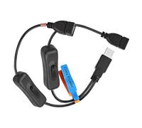 AWJUWHBJ Câble répartiteur USB de type Y portable avec commutateurs marche/arrêt pour charger les claviers, bandes LED, câble répartiteur USB Y avec commutateurs