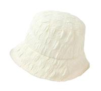 AWJUWHBJ Chapeau bob unisexe froissé pour tenue décontractée, pare-soleil respirant pour adolescents élégant balletcore couvre-chef bouffant pêcheur, beige, taille unique