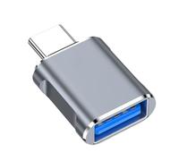 AWJUWHBJ Convertisseur universel USB vers type C - Adaptateur compact en métal 10 Gbit/s - Transfert de données haute vitesse - Large compatibilité - Adaptateur OTG USB vers type C