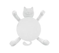 AWJUWHBJ Dessous de verre isotherme en forme de chat amusant pour décoration de table basse et amoureux des chats
