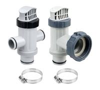 AWJUWHBJ Ensemble d'adaptateurs de piston de tuyau de piscine pour 26301T 26323CA 26751W 28345VM 26175EH Accessoires de natation avec valve d'arrêt