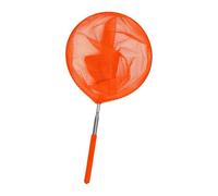 AWJUWHBJ Épuisette de pêche télescopique avec poignée en acier inoxydable pour attraper en toute sécurité l'équipement d'eau douce et salée portable pour enfants