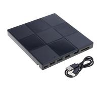 AWJUWHBJ Lecteur d'écrivain avec emplacements pour cartes mémoire USB intégrés pour ordinateurs de voyage