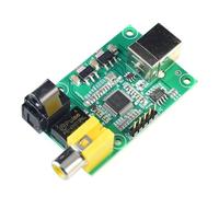 AWJUWHBJ LJMSA9123 Module de contrôleur auditif USB vers 24 bits avec sorties SPDIF et I2S offrant une sortie optique SPDIF 24 bits 192 kHz très sonore