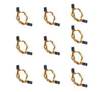 AWJUWHBJ Lot de 10 connecteurs à double tête 2,54 mm 22 AWG pré-sertis pour équipements auditifs et projets de tests en laboratoire