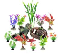 AWJUWHBJ Lot de 14 arbres réalistes pour aquariums de différentes tailles