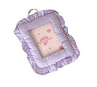 AWJUWHBJ Petit coussin décoratif avec crochet pour le rangement des impressions, étui multifonction pour cartes, accessoire à suspendre au mur, adorable pendentif en tissu pour photos, violet, One