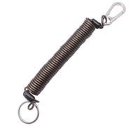 AWJUWHBJ Porte-clés en spirale extensible rétractable avec crochet en fil d'acier coloré pour sacs à dos