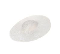 AWJUWHBJ Sinamay Chapeau bibi pour femme Fait à la main Accessoires Cocktail Party Bonnet rond, MILKYW, Taille unique