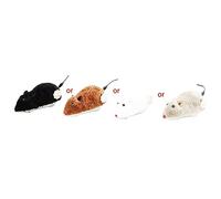 AWJUWHBJ Souris sautante en peluche réaliste avec queue tourbillonnante, jouet à remonter pour cadeau d'anniversaire, farce qui ressemble à un vrai jouet farce