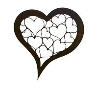 AWJUWHBJ Statuette d'arbre rouillée en forme de cœur avec une belle apparence pour les espaces intérieurs et extérieurs Fournitures d'artisanat en fer