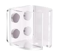 AWJUWHBJ Support de distributeur d'eau transparent pour hamster avec aimants puissants pour cages, réservoirs et clôtures, convient aux rongeurs, hérissons, support de bouteille d'eau en acrylique