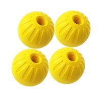 Awkvuty Lot de 4 balles pour chien - Balles durables pour mâcheurs agressifs, rapports interactifs et dressage, balles en mousse flottantes dans l'eau (4 pièces, 7 cm)