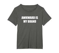 Awkward est ma Marque T-Shirt, Femme Grandes Tailles, Asphalte, 6X
