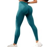 Awlve Leonie and co Legging 3D Leggings de Compression Anti-Cellulite pour Femmes,Matière sans Couture Taille Haute, Améliorez La Courbe des Hanches Et Créez Une Silhouette en Forme De S (Vert,Grand)