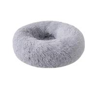 Awlve MrFluffyFriend™ - Coussin Anti-Stress pour Chien pour Chiens De Petite, Moyenne Et Grande Taille Chat Lavable Peluche Animale Compagnie Lit Donut (Gris Foncé,S-50CM)