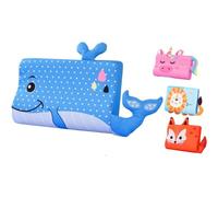 Awlve Somniva Oreiller Apaisant Enfant pour Un Sommeil Calme Plus De Réveils Nocturnes, Seulement Un Sommeil Profond - Taie Doreiller Incluse (Baleine Bleue)