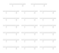 AwmnSrman Poignée de Meuble Cuisine Blanc Poignées D'armoire Lot de 20 de Peinture Aérosol en Acier Inoxydable de 96 mm Installation de Trous Blanc