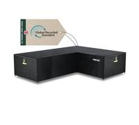 AWNIC Housse de canapé de Jardin en Forme de L - Imperméable - pour Meubles d'angle en rotin - pour extérieur - Tissu Technique AlicanTex 270 (Gauche) x 215 (Droite) x 71 cm
